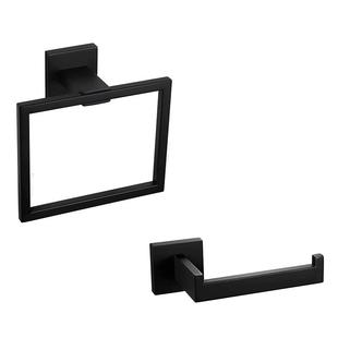 毛304不钩锈钢783黑色巾架单杆浴方形毛巾环纸巾架衣室