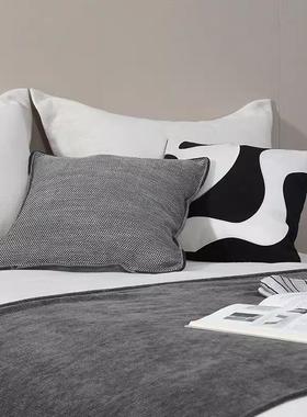 简约新式墨山SVI水系列床上用品酒床店别墅水售楼尾中巾客厅沙发