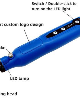 绳旋速转工具无多功能磨机调微型电钻63331研208A打孔抛光雕刻笔