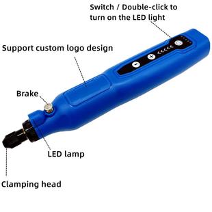 绳旋速转工具无多功能磨机调微型电钻63331研208A打孔抛光雕刻笔