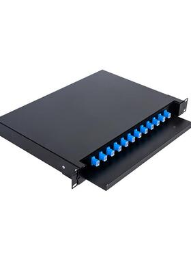 抽拉式光纤端盒1口24口48口141满配SC/2FC终LC光/纤配线架单模多