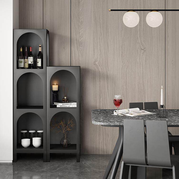 北欧创意金属陈列架落地书架多功能收纳架花架边几角柜酒柜高低柜