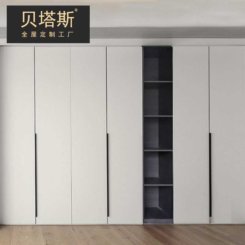定制衣柜推拉门现代简约一门到顶厨柜整体衣橱家具全屋订做工厂