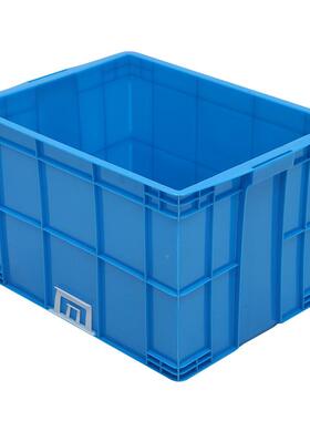 600400零配件方形转运箱JDA加厚蓝色塑物料-转箱仓库流塑周料周转