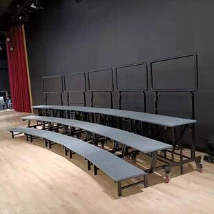 和声牌合唱唱式台阶891立折叠合2唱排练台合唱团可移动大合架子