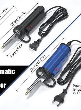电动锡锡器两690用电烙吸铁枪电热吸泵电子拆毁维修1配4个吸头10v