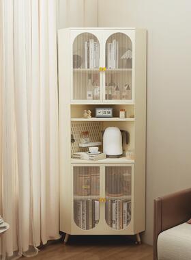 T角柜轻奢墙高级感柜转柜角客厅厨房靠墙置角物柜三XAE角形柜子拐
