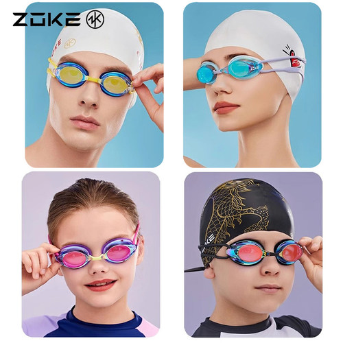 zoke洲克专业训练高清竞速游泳镜