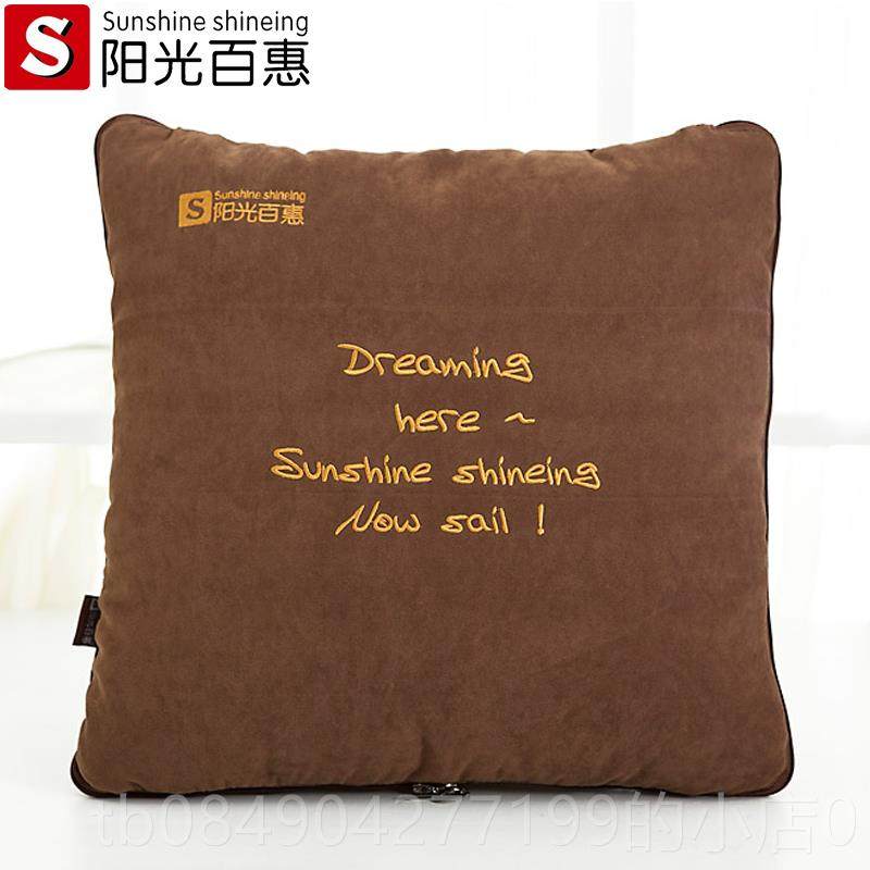 高档女男两款睡抱枕被子用靠枕办公室汽车用内觉午睡叠枕神器折空