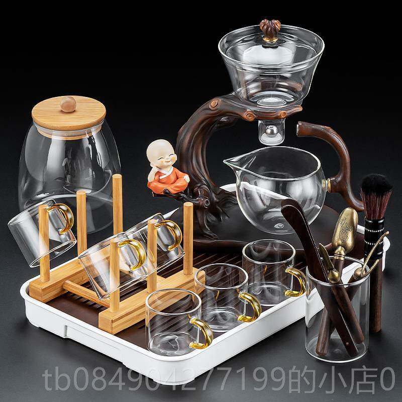 高档玻懒人自动茶具套组家2用功璃夫茶杯磁茶壶泡茶神器吸喝茶205