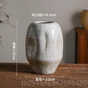 高档音景德镇陶瓷花覆古手工静风手工捏花饰酒格店插瓶花干花旧陶