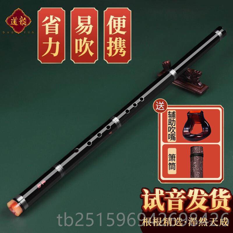 高档道高档竹入箫洞紫萧乐器初学门专业演奏八孔F调G调短韵箫古风