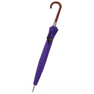 高档LILAC丁香-4骨2经长柄直骨防紫晒典晴雨伞女