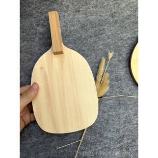 高档等外无北欧桧木桧标桧木原木球拍乒乓球拍底板色差品板直美拍