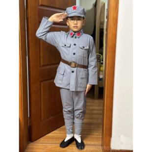 正品服六一儿红军演出服八路军衣新四军成人红军时期装童合唱服表