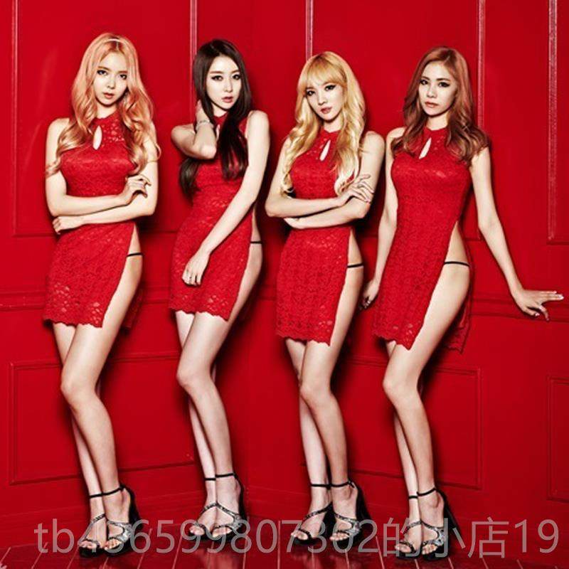 高档韩国女同款衣DS领夜团场舞台爵士韩舞蹈演舞出打歌服装旗袍性