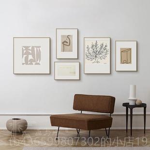 饰画日式 组合画客厅沙发背墙装 美轻卧景室 马蒂斯奢抽象极简式 正品