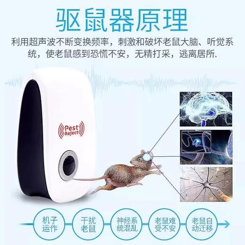 驱鼠神器2025新款电子超声波驱鼠器家用超强捕鼠器大功率老鼠克星