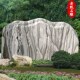 大型景观石头天然风景石原石雪浪石自然石刻字晚霞红汉白玉石摆件