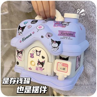 存钱储蓄罐2023新款带锁网红儿童女孩密码钱箱卡通款放纸币硬币男