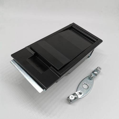 MSH-04配二点钢栓黑色面板锁，箱变锁，机箱机柜门锁