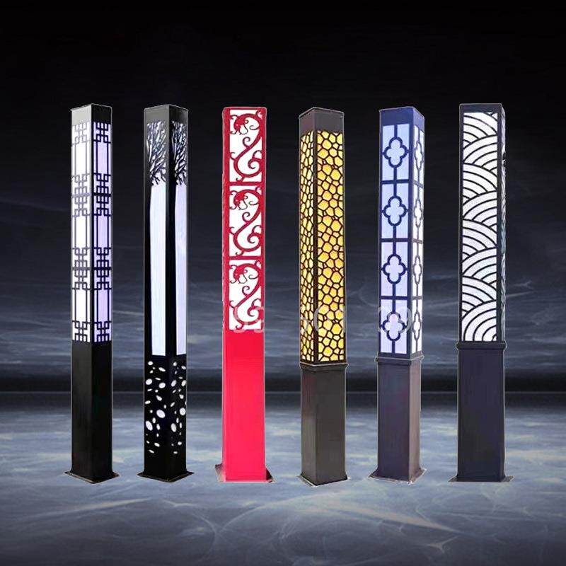 户外3米现代景观方灯花园别墅小区灯超亮防水led太阳能路灯庭院灯