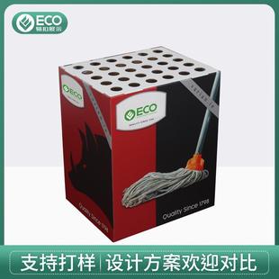 拖把超市立式瓦楞纸展示架 便利店拖把纸展架 生活用品展架制定