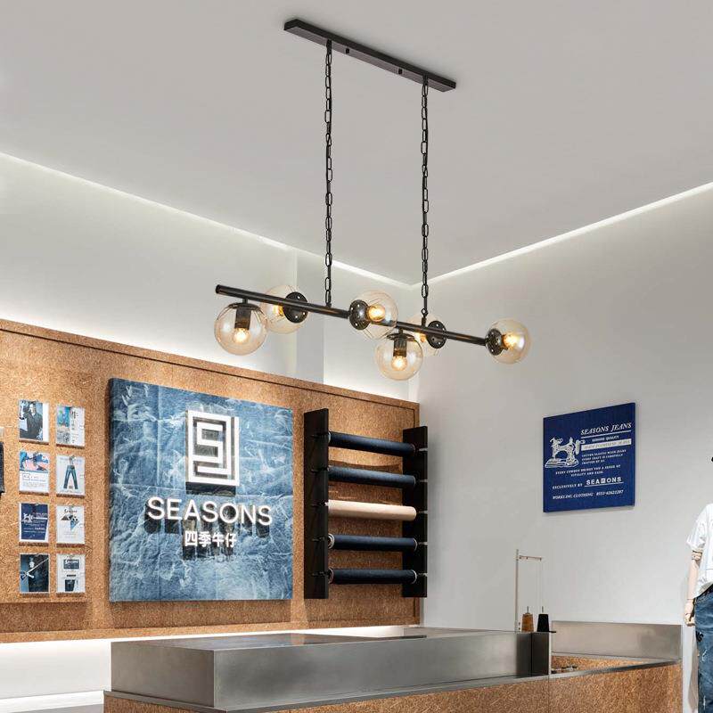 北欧loft工业风餐厅酒吧台吊灯个性创意前台奶茶店服装店复古吊灯
