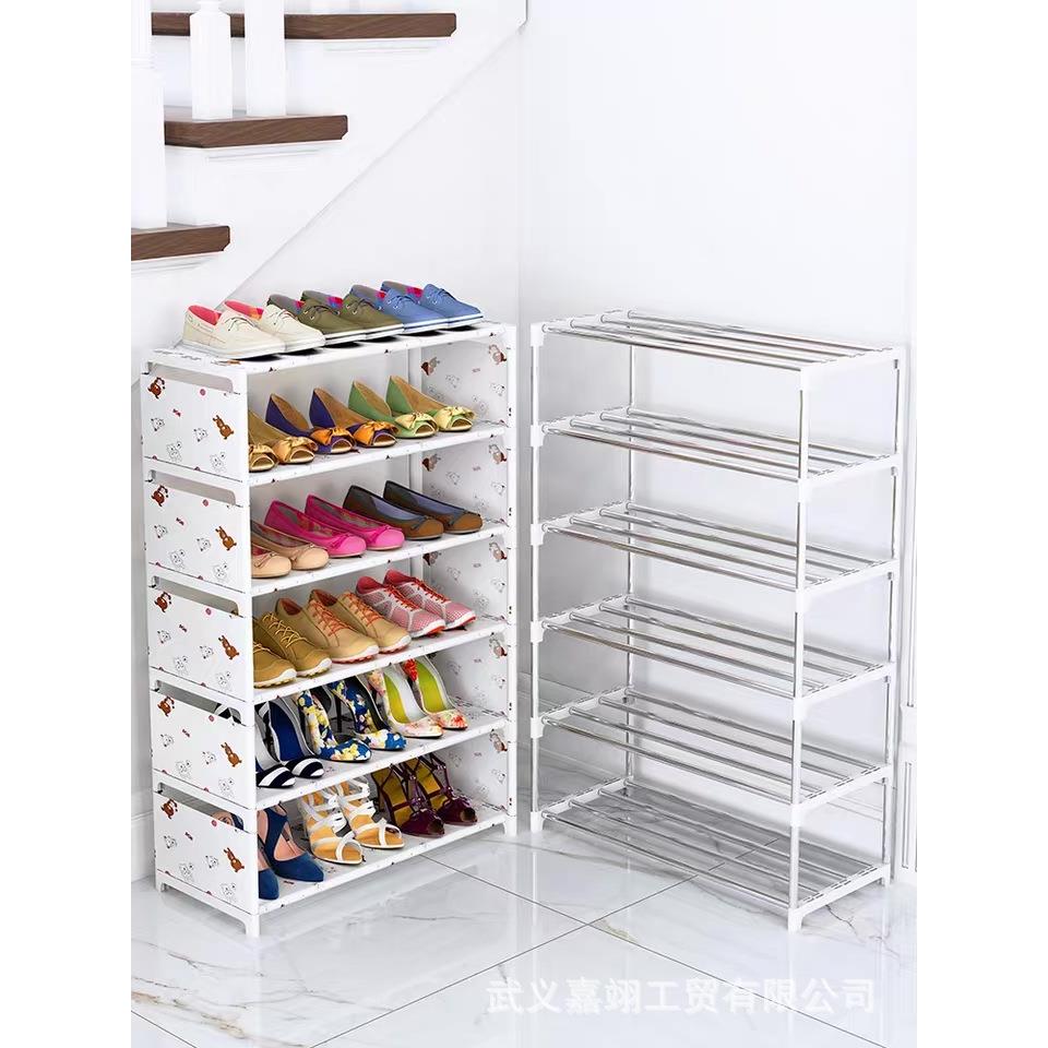 鞋架简易门口家用室内好看经济型收纳多层防尘放小鞋柜子宿舍