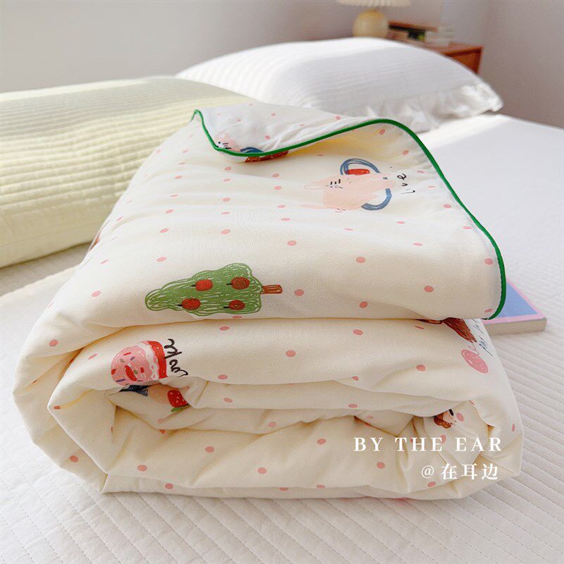 小绘本A类针织棉牛奶棉儿童婴儿夏凉被空调被单人夏季可机洗被子,床上用品,化纤被,淘宝优惠券,粉丝福利购,淘宝优惠卷