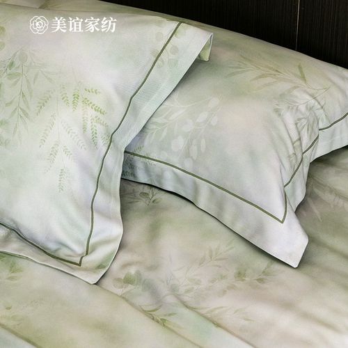 夏季凉感天丝竹纤维凉席三件套中式印花空调软席子可水洗折叠床品