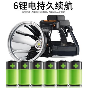 LED头灯强光可充电P900头戴式户外远射超长续航手电筒氙气矿灯