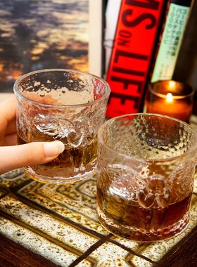 稀奇艺术情侣威士忌玻璃水杯子中国浪漫现代祝福礼盒装