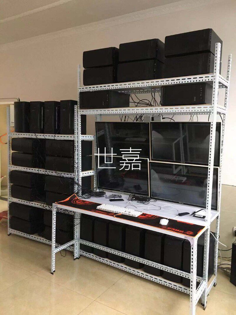 游戏工作室电脑架16开裸机架机箱架32开dnf搬砖主板架主机架
