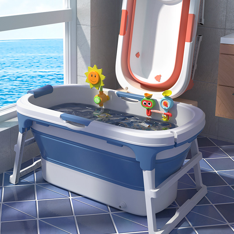 婴儿洗澡盆宝宝浴盆儿童洗澡桶折叠浴桶大号浴缸泡澡桶可游泳家用,婴童用品,浴盆/浴桶,淘宝优惠券,粉丝福利购,淘宝优惠卷