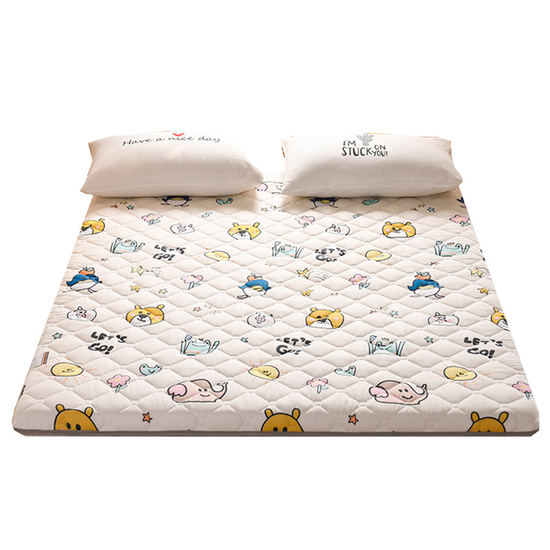 卡通磨毛加厚简约多功能床垫软地垫家用卧室床铺榻榻米垫子可折叠