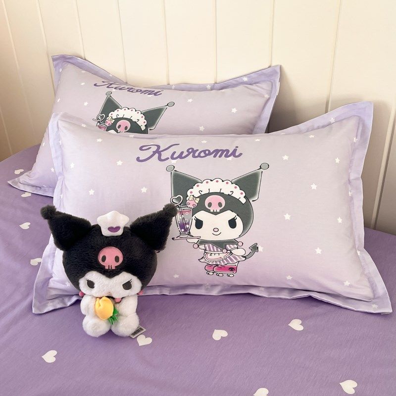 儿童全棉库洛米枕套学生卡通可爱女孩30*50cm宿舍纯棉单人枕头套,床上用品,枕套,淘宝优惠券,粉丝福利购,淘宝优惠卷