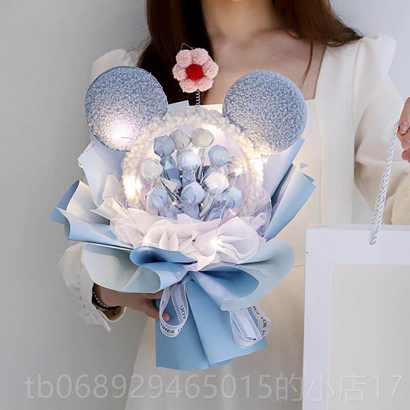 正品创意糖生果花可日礼物棒棒糖女生闺蜜爱公仔玩偶花惊喜式感礼