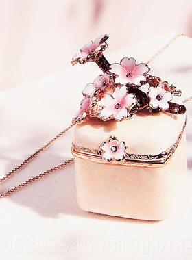 新款日本Picls迷你樱花首饰耳钉指戒盒a小饰品收纳盒盒少女心生日