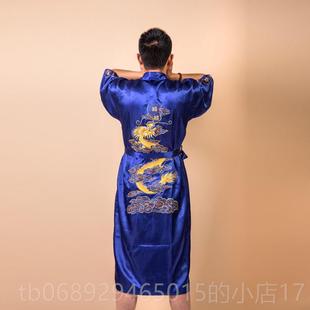 龙袍 品产民族风格 睡衣 唐装 浴 正品 男女演开衫 采购式
