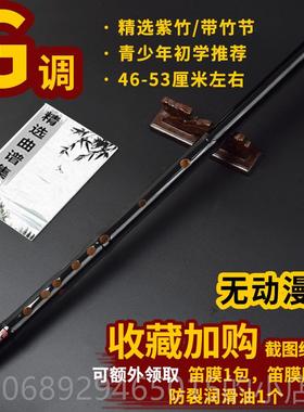 正品竹笛子竹笛魔道陈紫横儿童初学成人专笛业D零情基础E黑色F乐