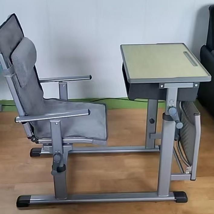 午休课桌椅新款中小学生课桌椅可躺可折叠手摇升降躺睡午休课桌椅图片