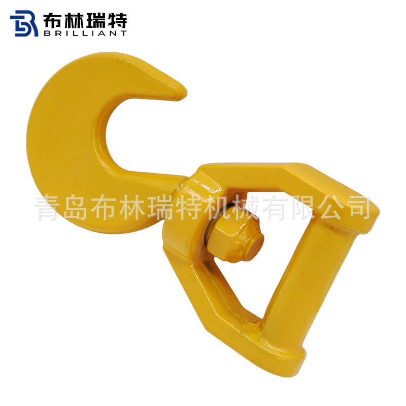 吊带旋转钩环眼挂钩货钩万向旋转吊钩羊角钩吊车起重u形吊索具