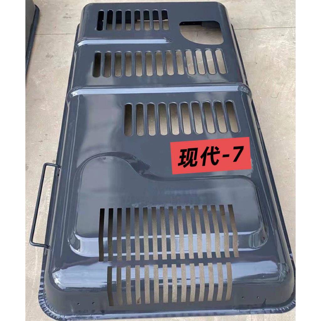 现代215/225-7挖掘机发动机盖 引擎盖机器罩盖锁喷漆优质配件精品