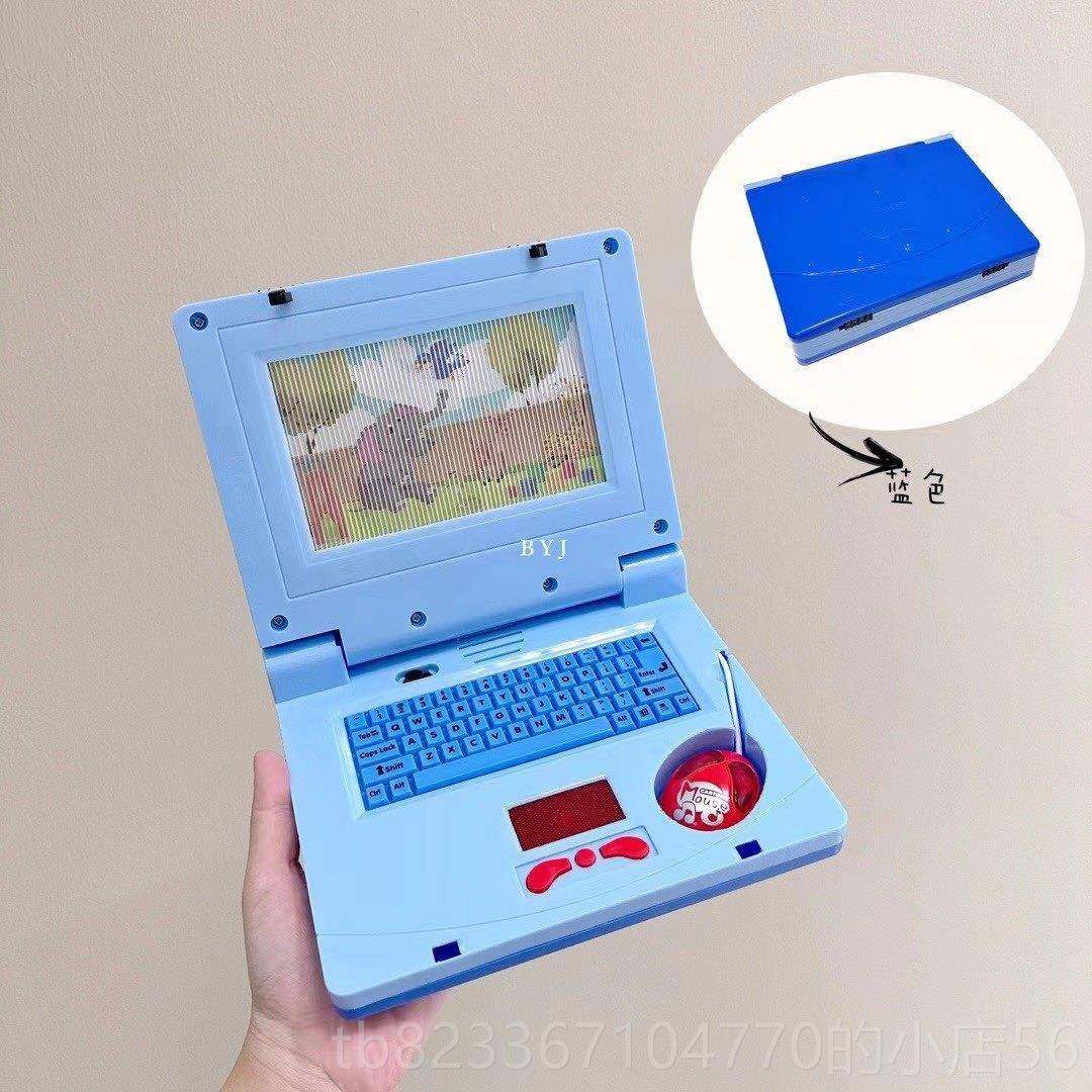 高档外贸儿童婴仿真 英文记本电脑玩具笔儿声音乐益智早教1-光3岁