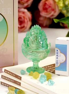 高档博河北博客物院香古法琉璃山炉文创产品炉薰厅桌面摆件礼品小