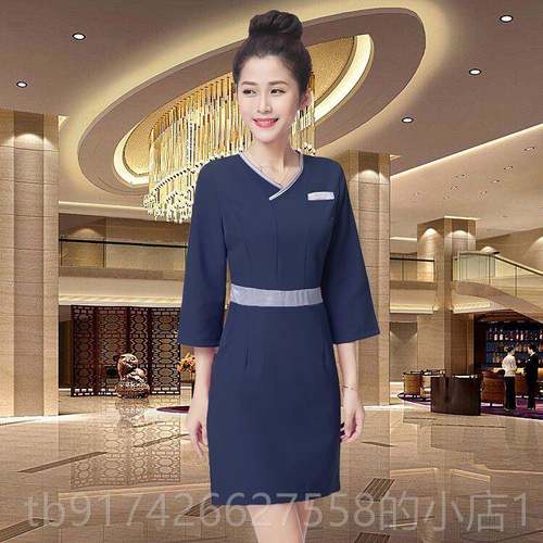 新款服美容师作服师女套装工秋冬新款时尚上班洋装养生技美容院工