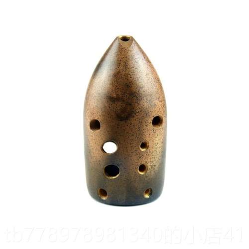 高档冯氏正品孔双腔笔筒陶埙咪熏烧十专业演奏音民族乐器低埙5到