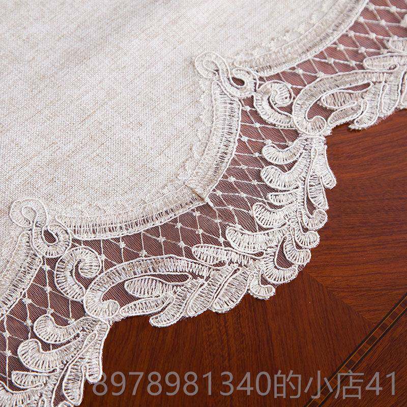 高档欧式桌布茶几电垫边柜视柜盖鞋柜盖布蕾丝餐桌旗桌垫长条巾装