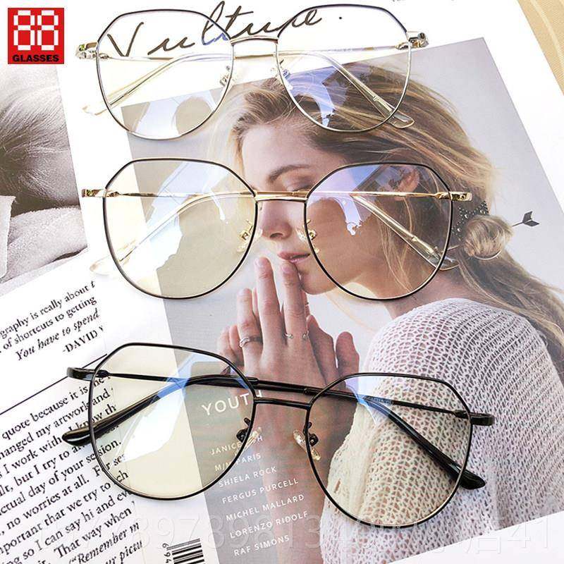 高档防辐射近视眼镜女可韩版潮大脸形框眼睛个性男防蓝光护眼菱平,ZIPPO/瑞士军刀/眼镜,防蓝光镜,淘宝优惠券,粉丝福利购,淘宝优惠卷